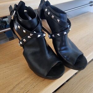 Marc Fisher Black Studded Heels